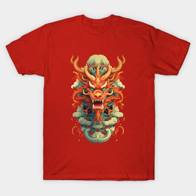 Year of the Dragon 2024 Zodiac Lunar T-Shirt by FrogandFog